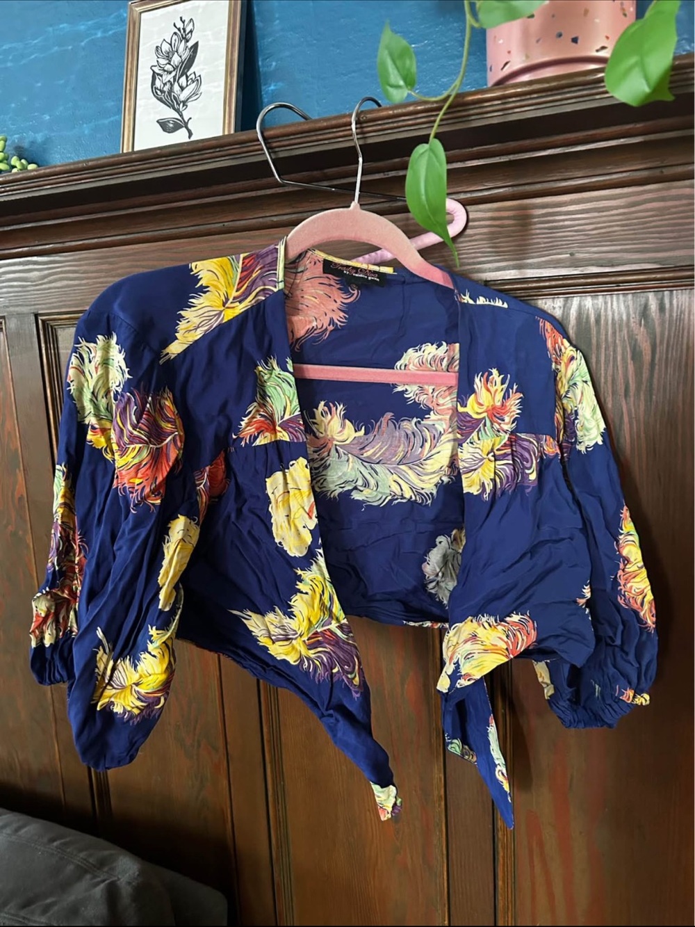 Trashy Diva Feathers tie top 14